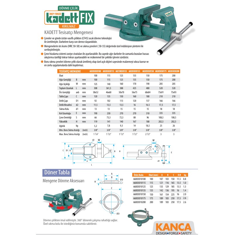 Kanca%20Kadett%20Tesisatçı%20Mengenesi%20200%20mm