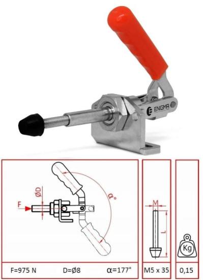 Push Pull Horizontal Base Clamp 16008 Y