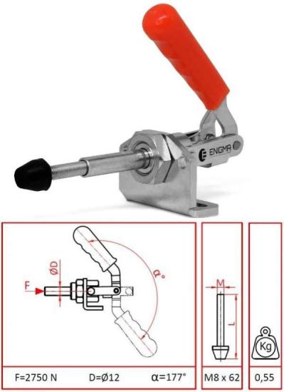 Push Pull Horizontal Base Clamp 16012 Y